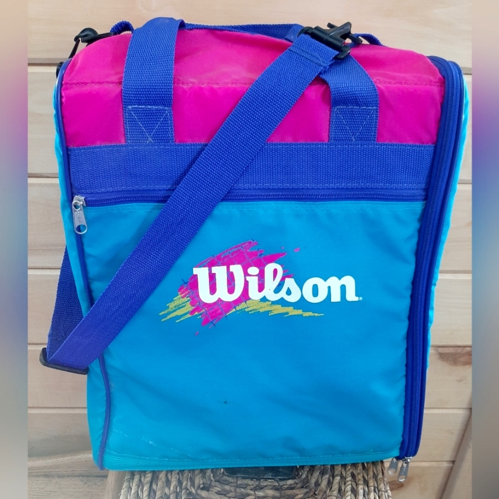 SOLD!!Vtg Wilson Club Tote Duffel Locker Tennis Workout Pickleball Disc Golf Bag